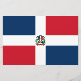 Flagge der Dominikanischen Republik Briefpapier