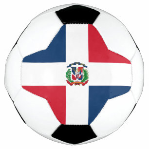 Flagge der Dominikanischen Republik Fußball