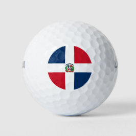 Flagge der Dominikanischen Republik Golfball