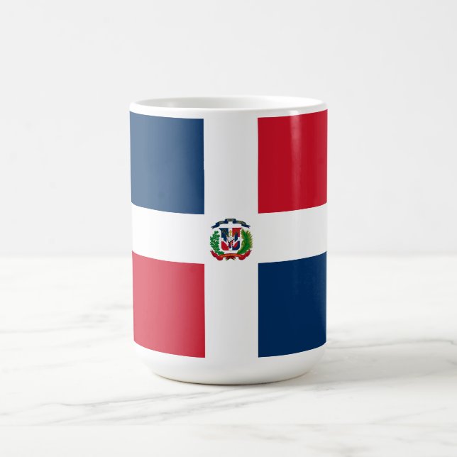 Flagge der Dominikanischen Republik Kaffeetasse (Mittel)