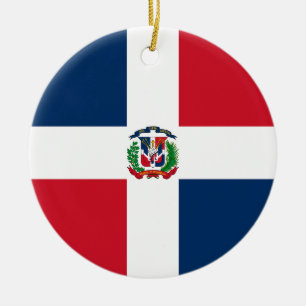 Flagge der Dominikanischen Republik Keramik Ornament