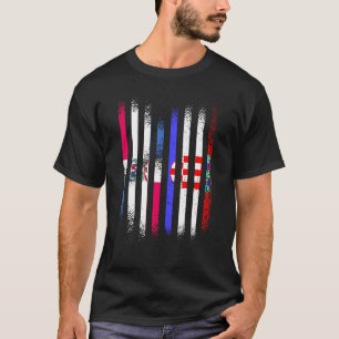 Flagge der Dominikanischen Republik Kroatien Große T-Shirt