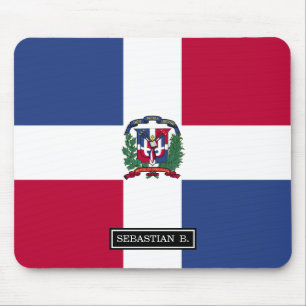 Flagge der Dominikanischen Republik Mousepad