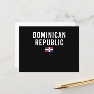 Flagge der Dominikanischen Republik - Patriotische Postkarte