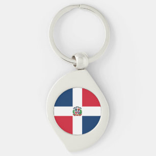 Flagge der Dominikanischen Republik Schlüsselanhänger