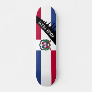 Flagge der Dominikanischen Republik Skateboard