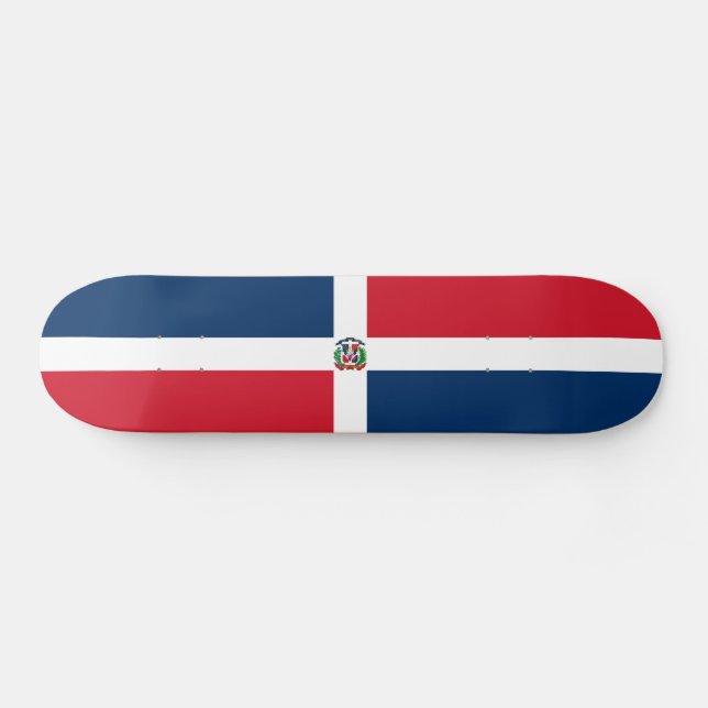Flagge der Dominikanischen Republik Skateboard (Horizontal)