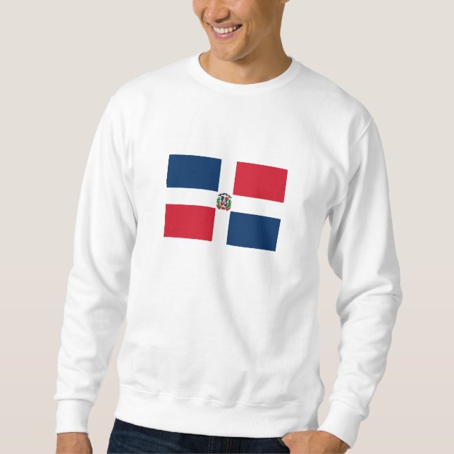 Flagge der Dominikanischen Republik Sweatshirt (Vorderseite)
