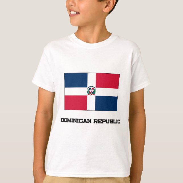 Flagge der Dominikanischen Republik T-Shirt (Vorderseite)