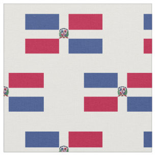 Flagge der Dominikanischen Republik Weißer Hinte Stoff