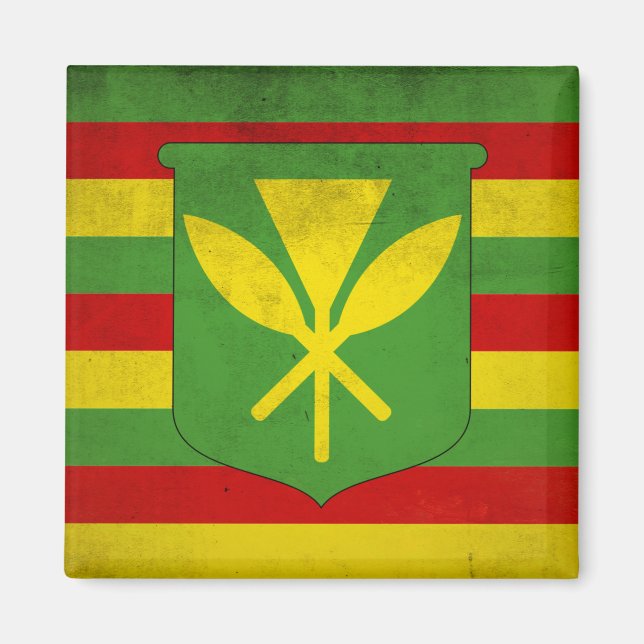Flagge der Einheimischen Magnet (Vorne)