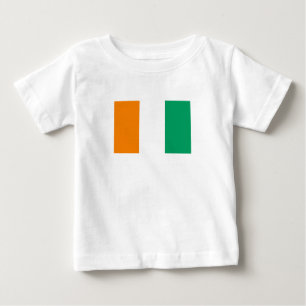 Flagge der Elfenbeinküste Baby T-shirt