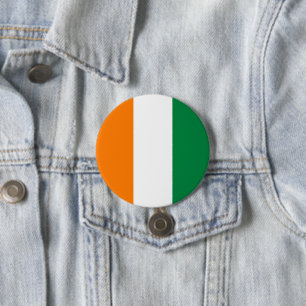 Flagge der Elfenbeinküste Button
