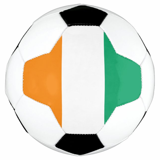 Flagge der Elfenbeinküste Fußball (Vorderseite)
