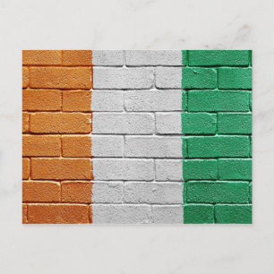 Flagge der Elfenbeinküste Postkarte