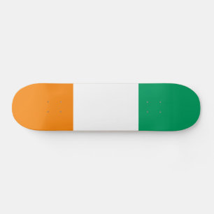 Flagge der Elfenbeinküste Skateboard