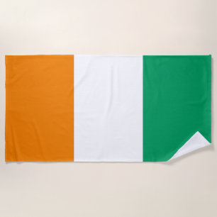 Flagge der Elfenbeinküste Strandtuch