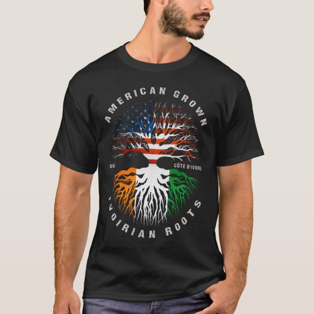 Flagge der Elfenbeinküste T-Shirt (Vorderseite)