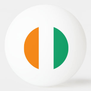 Flagge der Elfenbeinküste Tischtennisball