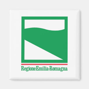 Flagge der Emilia Romagna (Italien) Magnet