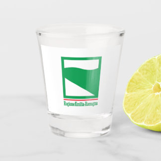 Flagge der Emilia Romagna (Italien) Schnapsglas
