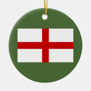 Flagge der England-Weihnachtsverzierung Keramik Ornament