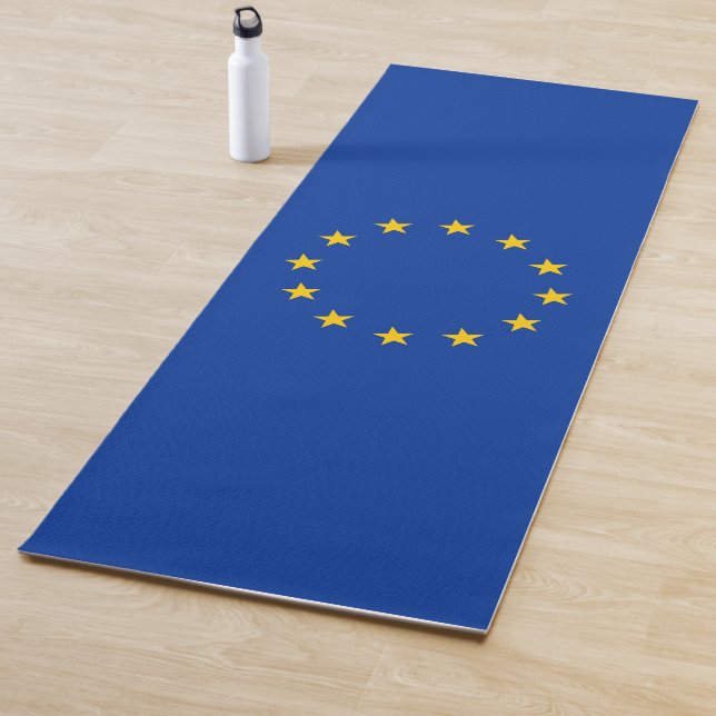Flagge der Europäischen Gewerkschaft (EU) Yogamatte (Beispiel)