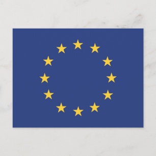 Flagge der Europäischen Gewerkschaft Postkarte