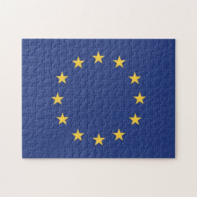 Flagge der Europäischen Gewerkschaft Puzzle (Horizontal)