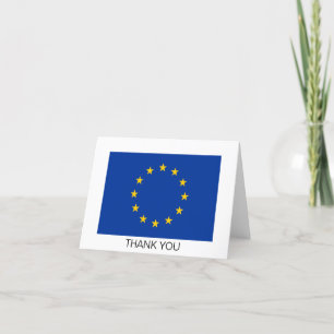 Flagge der Europäischen Union Dankeskarte