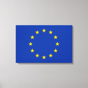 Flagge der Europäischen Union (EU) (Europa) Leinwanddruck