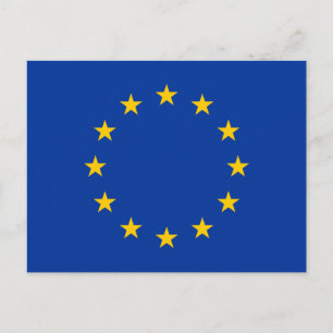 Flagge der Europäischen Union Postkarte