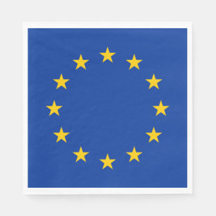Flagge der Europäischen Union Serviette
