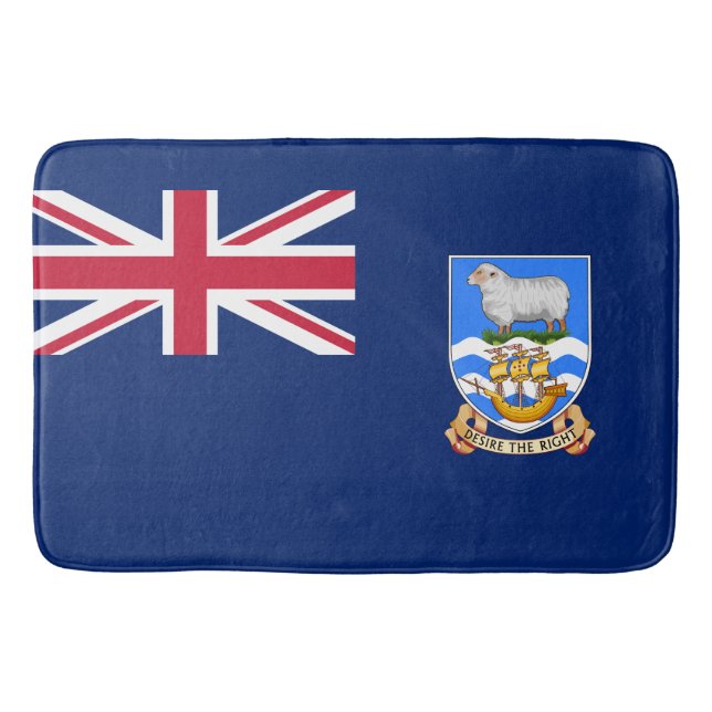 Flagge der Falklandinseln (Britisches Hoheitsgebie Badematte (Vorderseite)
