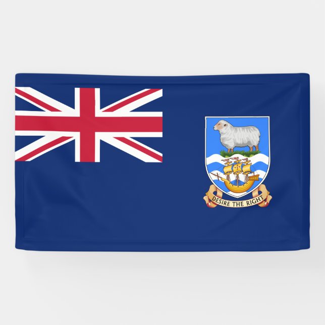 Flagge der Falklandinseln (Britisches Hoheitsgebie Banner (Horizontal)