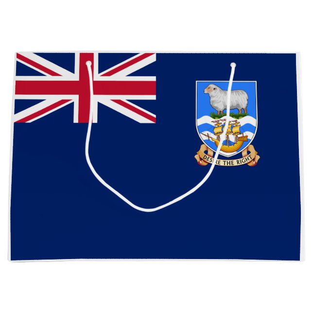 Flagge der Falklandinseln (Britisches Hoheitsgebie Große Geschenktüte (Vorderseite)