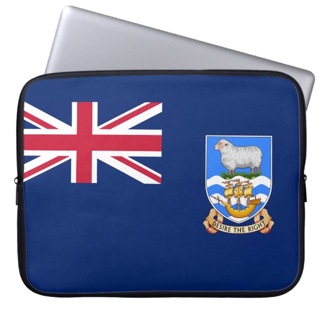 Flagge der Falklandinseln (Britisches Hoheitsgebie Laptopschutzhülle (Vorderseite)
