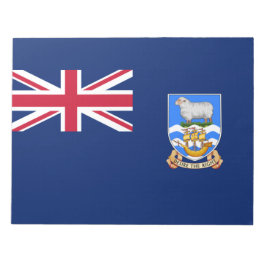 Flagge der Falklandinseln (Britisches Hoheitsgebie Notizblock