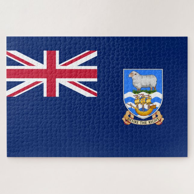 Flagge der Falklandinseln (Britisches Hoheitsgebie Puzzle (Horizontal)