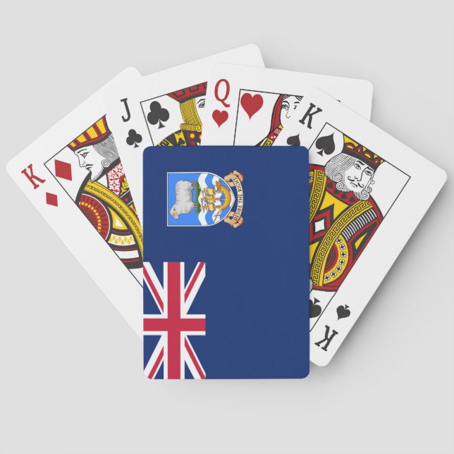 Flagge der Falklandinseln (Britisches Hoheitsgebie Spielkarten (Rückseite)
