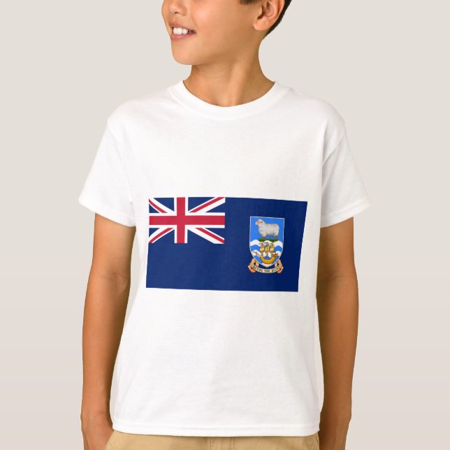Flagge der Falklandinseln (Britisches Hoheitsgebie T-Shirt (Vorderseite)