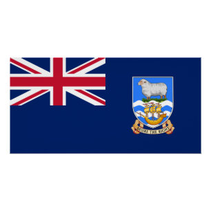 Flagge der Falklandinseln Poster