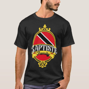 Flagge der Familie Baptiste Trinidad und Tobago T-Shirt