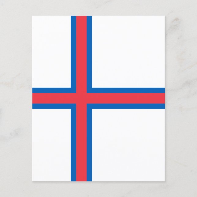 Flagge der Färöer (Vorderseite)