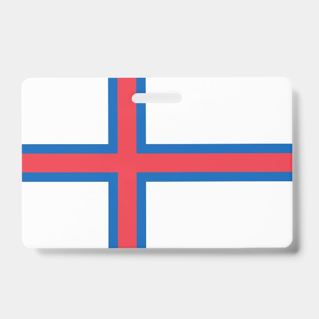 Flagge der Färöer Ausweis (Vorderseite)