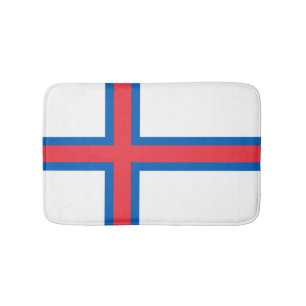 Flagge der Färöer Badematte