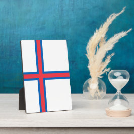 Flagge der Färöer Fotoplatte