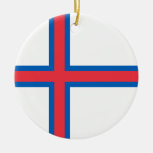 Flagge der Färöer Keramik Ornament