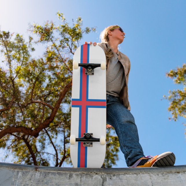 Flagge der Färöer Skateboard (Außenbereich 1)