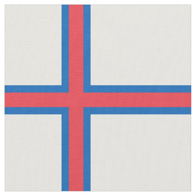 Flagge der Färöer Stoff (Nahaufnahme)